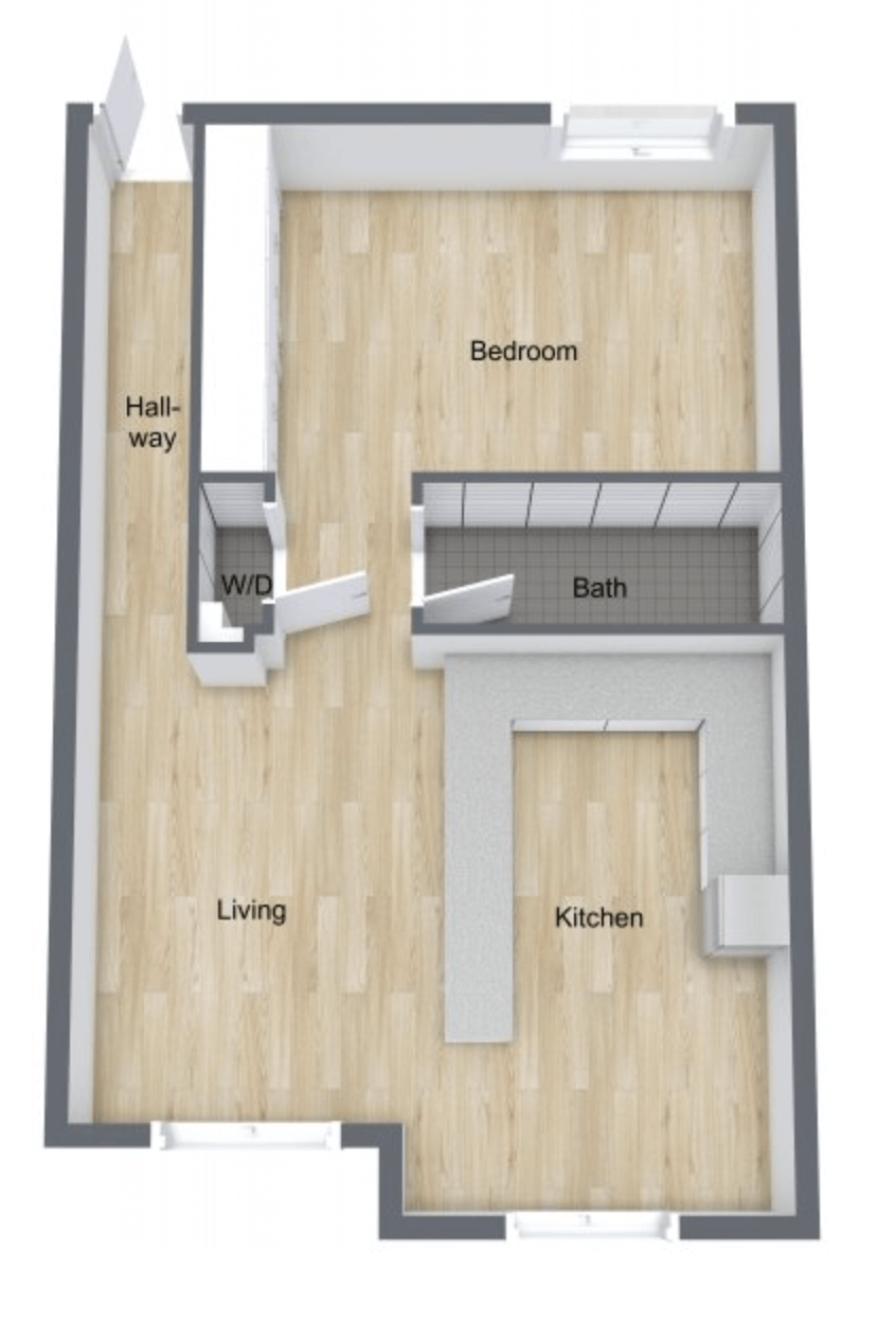1 Bedroom Floor Plan